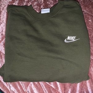 Army Green Nike crewneck